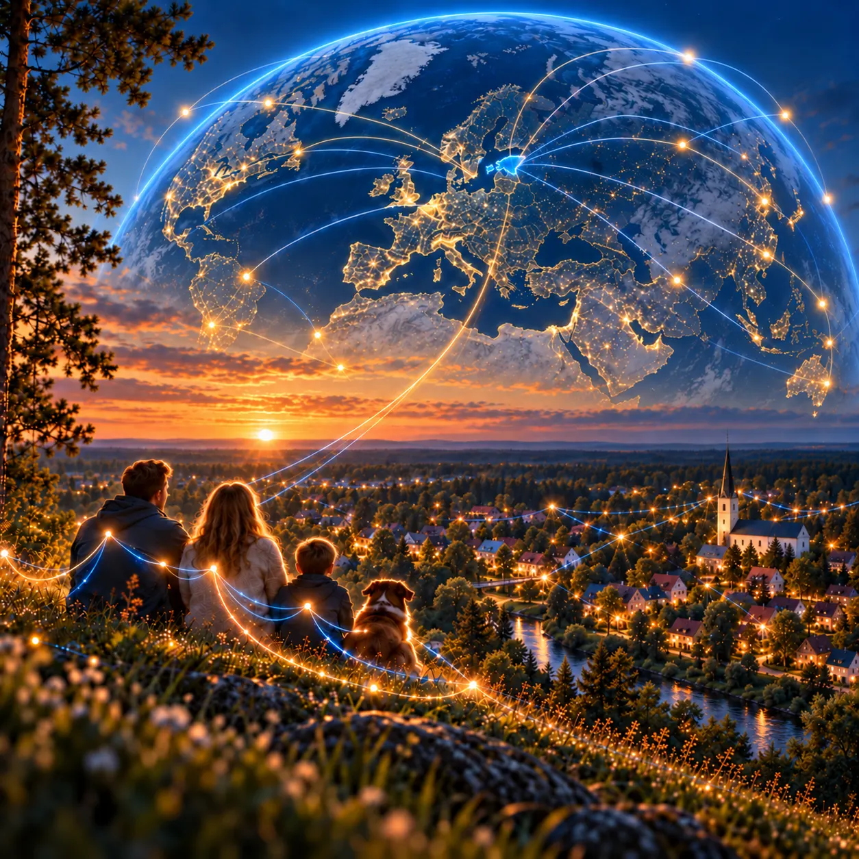 Global, Estonian and local dimensions of digital infrastructure
